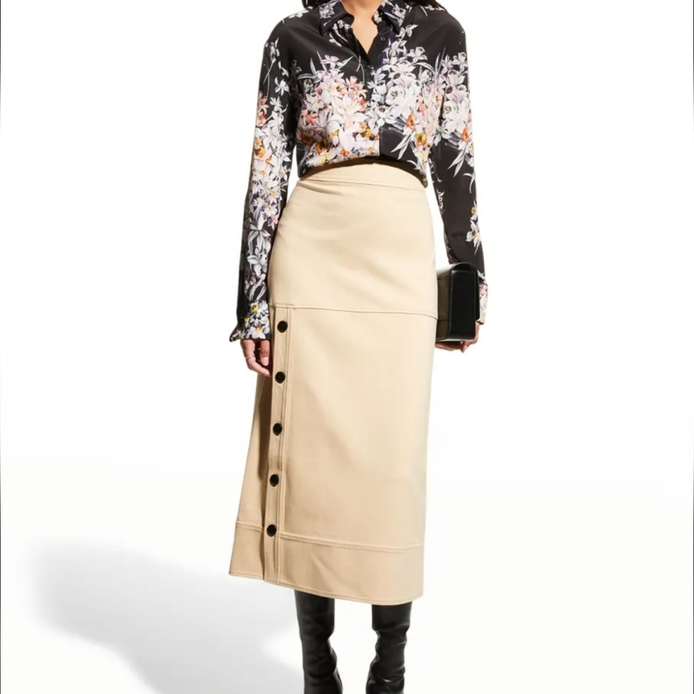 Alexis Beige Neicy A-Line Skirt sz S